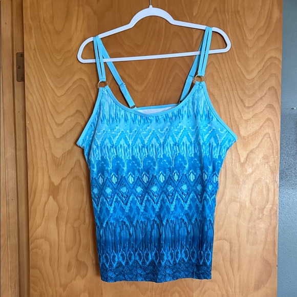 Blue Patterned Women's Top - Picture 1 of 6